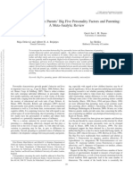 The Relations Between Parents' Big Five Personality Factors and Parenting-Meta Analysis