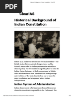 Historical Background of Indian Constitution - Clear IAS