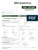 Lista Aula 32-33 Função Logarítmica e Equações