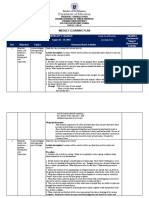 Weekly Learning Plan PSS (August 22-26, 2022)