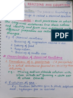 Chemical Reactions and Equations Class 10