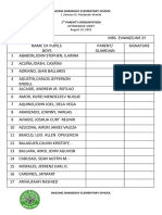 Attendace Sheet All Level