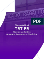 Simulado Final TRT PR - Técnico Judiciário Área Administrativa