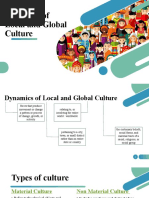 Dynamics of Local and Global Culture