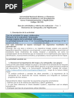 Guía de Actividades y Rubrica de Evaluación - Unidad 3 - Fase 3 Elementos de Cartografía y de Mapificación