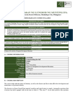 GENED01 - Understanding The Self - Standard Course Syllabus Effective AY 2022-2023