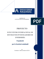 Proyecto de II Enceuntro Internacional de Estudiantes Investigadores