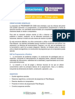 OrientacionesProgramarEnCasa PrimerCiclo Clase3