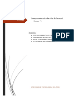 UTP S17.s1 - s2 (FOR) COMPRENSIÓN Y REDACCIÓN 1 (Material de Actividades Marzo 2022) Esquema para Examen Final - Docx - DD (2) .docx-YES