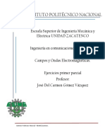 Campos y Ondas Electromagneticas - Ejercicios (2) ESIME