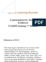 Specific Learning Disabilities