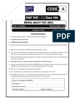 MAT Test - 1 (Questions)