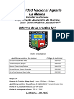 Informe Cristalización (Química Orgánica) - UNALM