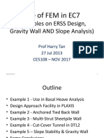 CE5108 NOV 2017 - Prof Harry On Example Use of FEM in EC7 For ERSS and Slopes