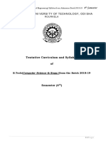 Tentative BTech - CSE 4TH Sem Syllabus 2018-19