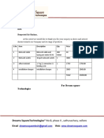 Dreams Square Technologies-Q1