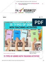 15 TYPES OF GENRES WITH TEACHING ACTIVITIES - Rockin Resources