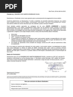 Carta Abertura de Conta