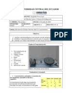 Informe MCU (Cinetometro)