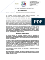 Acta de Acuerdos Padres de Familia Reuniones Presenciales