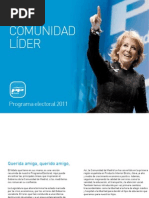 Programa Electoral de Esperanza Aguirre para Esta Legislatura (2011-2015)