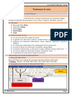 Traitement de Texte - WORD