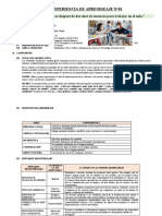 1° Experiencia de Aprendizaje 1° y 2°