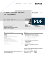 2-And 3-Way High Response Cartridge Valves: RE 29135/10.05 Replaces: 05.03