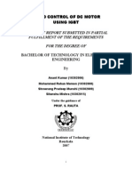 Speed Control of DC Motor