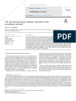 The Innovation Governance Dilemma - Alternatives To The Precautionary Principleâ (Technology in Society, Vol. 63) (2020)