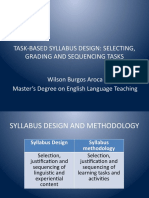 Task-Based Syllabus Design