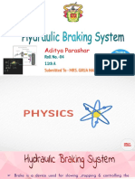 Hydraulic Braking System by Aditya Parashar Class 11th PDF