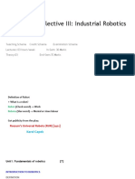 Unit1 - Fundamentals of Robotics - Industrial Robotics