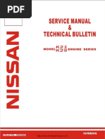 Nissan K21 K25 Forklift Trucks Engine Service Manual PDF