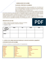 Ciencias Sociales 9° Generalidades de Colombia