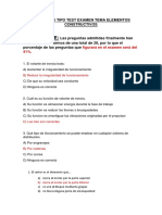 Preguntas Tipo Test Examen Tema Elementos Constructivos