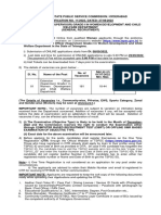 Notification TSPSC Extension Officer Supervisor GR I Posts