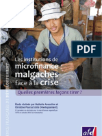 Les Institutions de Microfinance Malgaches Face À La Crise: Quelles Premières Leçons Tirer? (AFD - 2011)