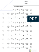 Equivalent Fractions