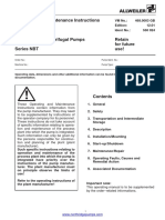 Allweiler NBT Centrifugal Pump English