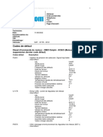 Codes de Défaut: Diesel (Commande Du Moteur - DMCI Delphi - KOEO (Moteur Coupé) ) (Après Suppression Dernier Code Défaut)