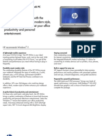 HP 3105m Notebook PC Datasheet