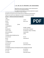 3 Teacher Questionnaire On The Use of ICT