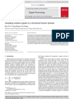 Sampling Random Signals in A Fractional Fourier Tao Zhang, Wang, 2010)