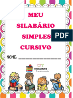 Meu Silabário Simples Cursivo