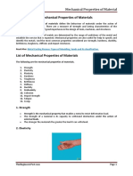 Mechanical Properties of Materials