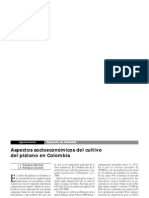 Aspectos Socioeconomicos Del Cutlivo Del Platano en Colombia