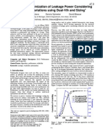 Statistical Optimization of Leakage Power Considering Process Variations Using Dual-Vth and Sizing