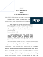 State of Louisiana Vs Mary Henderson Trahan Gremillion Dissent 06 July 2011