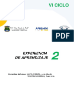 Vi Ciclo: Experiencia de Aprendizaje